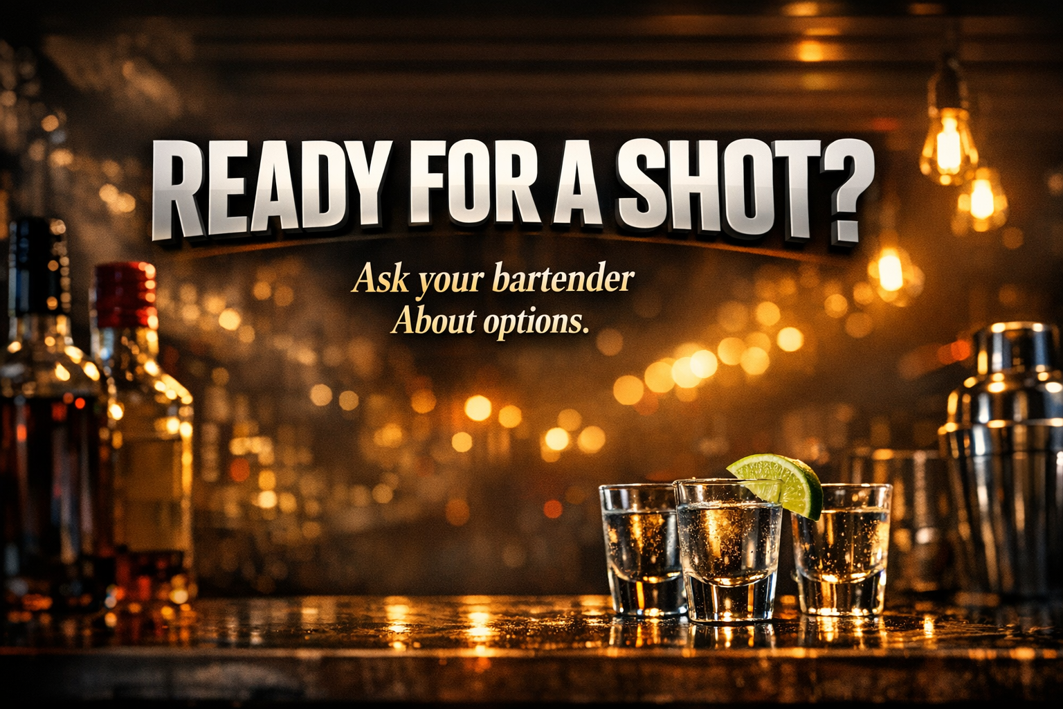 Ready For A Shot? spotlight slide